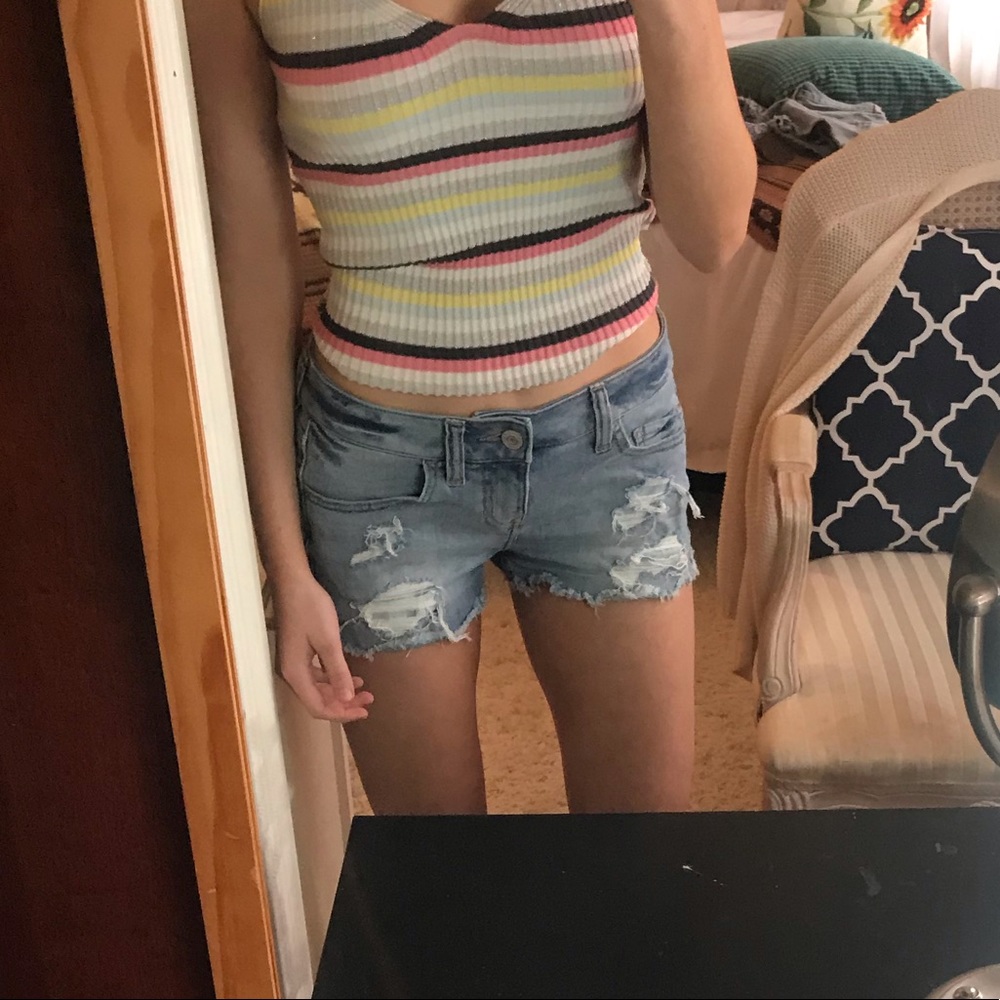 Express jean shorts size 2. Barely worn!
